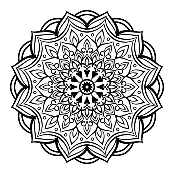 Decorative mandala design for print, poster, cover, brochure, flyer, banner.Black color Luxury mandala design with arabesque pattern arabic islamic east style.