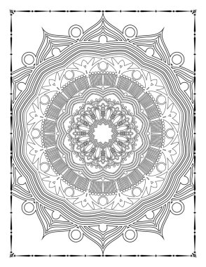 Adults Mandala Floral Coloring Page for KDP Interior
