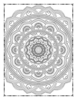 Adults Mandala Floral Coloring Page for KDP Interior