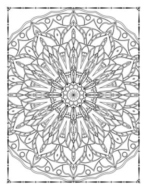 Adults Mandala Coloring Page for KDP Interior