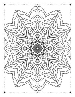 Adults Mandala Coloring Page for KDP Interior