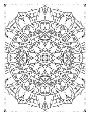 Adults Mandala Coloring Page for KDP Interior
