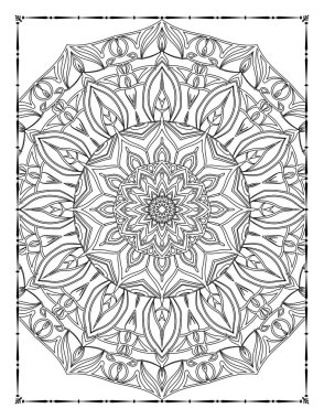Adults Mandala Coloring Page for KDP Interior