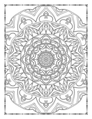 Adults Mandala Coloring Page for KDP Interior