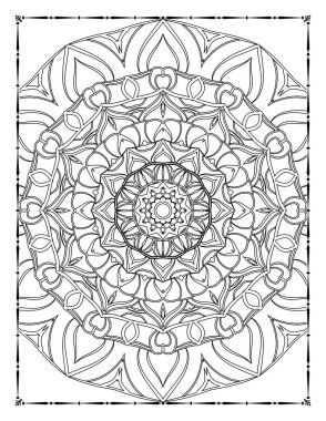 Adults Mandala Coloring Page for KDP Interior