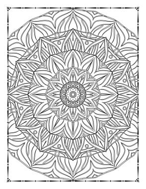 Adults Mandala Coloring Page for KDP Interior