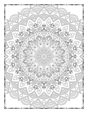 Adults Mandala Coloring Page for KDP Interior