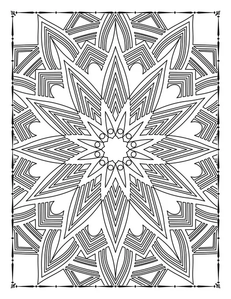 Adults Mandala Floral Coloring Page for KDP Interio