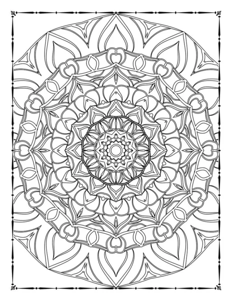 Adults Mandala Coloring Page for KDP Interior