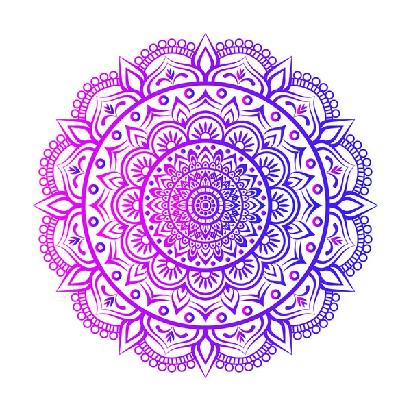 Ilustración Colorida Del Mandala Estilo Del Doodle Mandala Dibujado Mano — Vector de stock