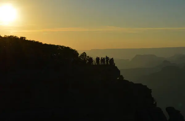 Pôr Sol Grand Canyon Arizona Eua — Fotografia de Stock