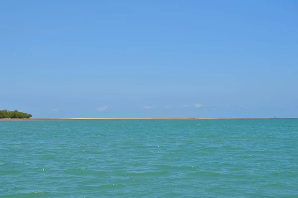 Beautiful blue ocean and sky at Morro de So Paulo, Brazil