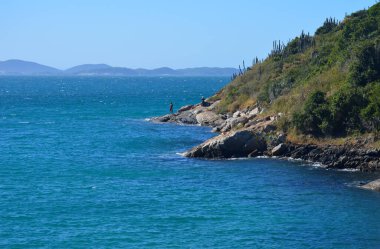 Brezilya, Arraial do Cabo 'da güzel mavi okyanus