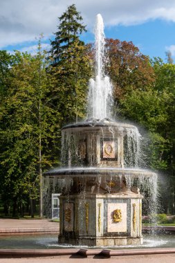 Peterhof 'daki Roman Çeşmeleri. F. P. Brouer 1800, Saint Petersburg, Rusya