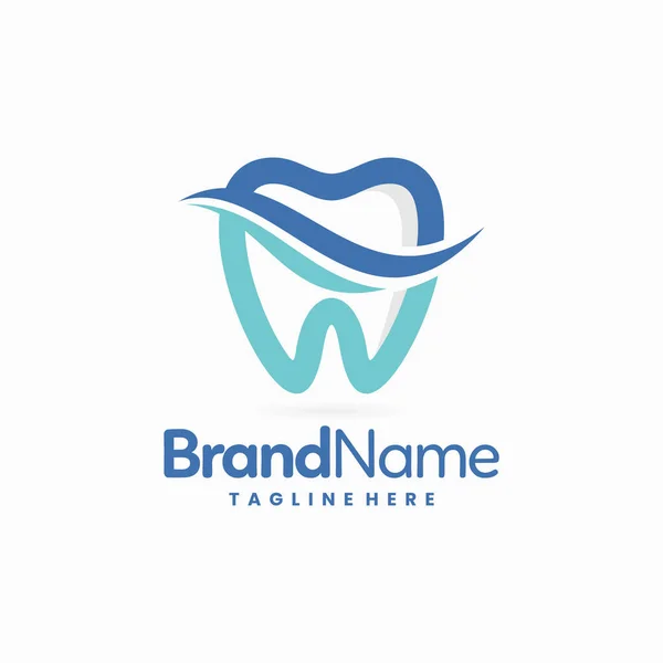 Dentist Vector Logo Design Illustration — Vetor de Stock