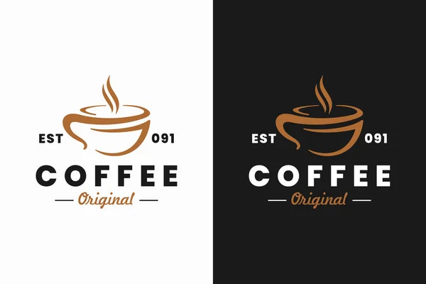 Cafe Coffee Shop Logo Template — Archivo Imágenes Vectoriales