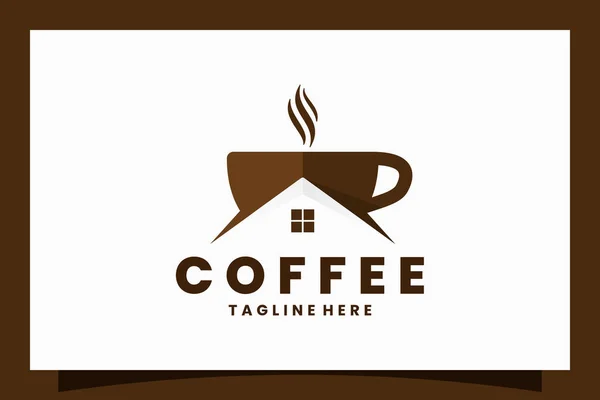 House Coffee Shop Logo Cafe Logo — Archivo Imágenes Vectoriales