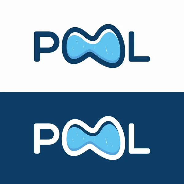 Pool Letter Vector Logo Illustration Vettoriali Stock Royalty Free