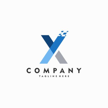 X dijital logo tasarımı