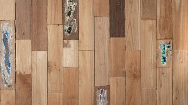 Eski, kahverengi, köhne, parlak, hafif, grunge, ahşap ahşap, masa döşemesi, tahta döşeme, ahşap arka plan, üst manzara.