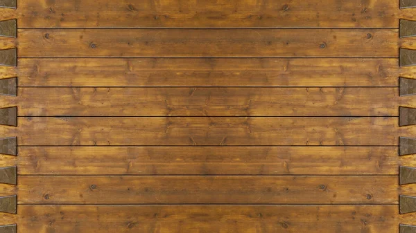 アルパインのライフスタイル シャレースタイル 再生木材で作られたログ壁のクラッディング みじん切り ブラッシュド 古い茶色の木の背景 — ストック写真