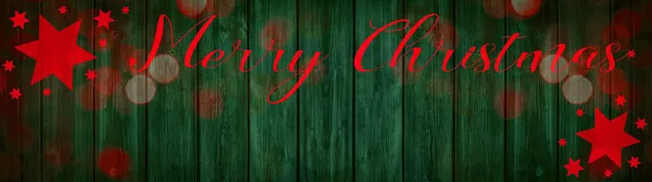 Merry Christmas Festive Celebration Background Banner Panorama Greeting Card Red — Stock Photo, Image