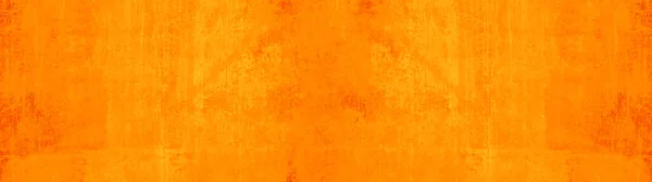 深暗抽象的深橙色彩绘水彩石混凝土纸纹背景横幅 顶视图 — 图库照片