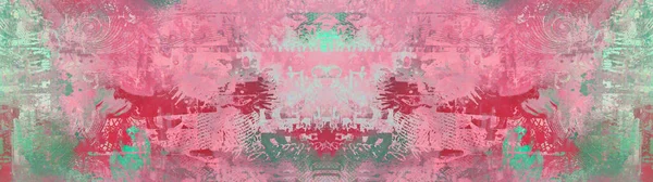 Абстрактные Красочные Бирюзовые Аквамарин Окрашены Поцарапанные Акварели Акварели Кисти Бумага — стоковое фото