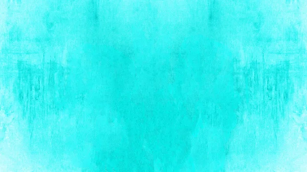 Abstract Bright Turquoise Soft Pastel Watercolor Painted Paper Texture Background — Stock Photo, Image