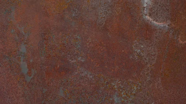 光沢のある錆びたオレンジ色の茶色の金属コルテン鋼の背景錆壁の質感のバナー — ストック写真