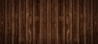 Eski kahverengi rustik koyu ahşap tahta doku - ahşap ahşap arka plan panoraması uzun panorama