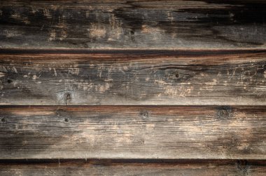 Eski kahverengi kırsal köhne eskimiş koyu renk ahşap ahşap ahşap masa döşeme tahta döşeme dokusu - ahşap arka plan pankartı üst görünüm