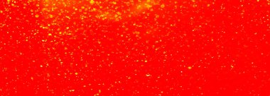 Soyut altın parıltılı şenlik dramatik bokeh parıltılı altın tasarım kutlama arkaplan panoraması, kırmızı dokuya izole edilmiş