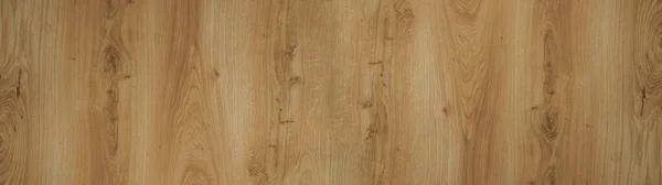 古褐色的乡村光明亮的木制枫木地板质感 木制模板图案背景全景横幅长 — 图库照片