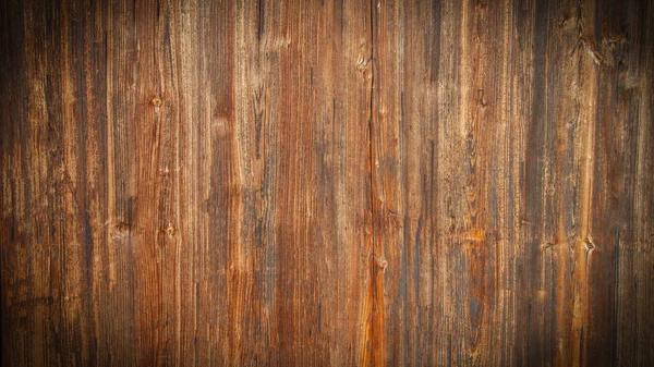 Old Brown Rustic Weathred Dark Grunge Wooden Timber Table Wall — Stock Photo, Image