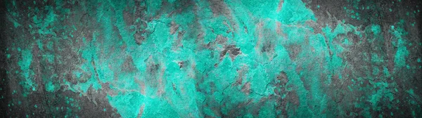 Abstract Turquoise Black Colorful Grunge Colored Natural Stone Wall Texture — Stock Photo, Image