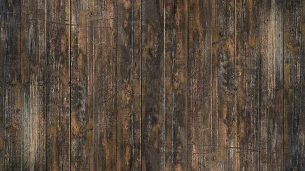 Old Brown Rustic Weathred Dark Grunge Wooden Timber Table Wall — Stock Photo, Image