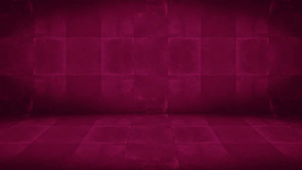 Pink Magenta Colored Concrete Cement Stone Square Tiles Wall Floor — Stock Photo, Image