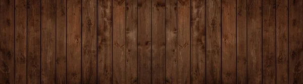 Eski kahverengi kırsal koyu ahşap doku - ahşap ahşap arka plan panoraması uzun panorama