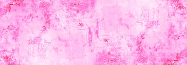 Abstrato Rosa Magenta Aquarela Pintado Papel Textura Fundo Banner Panorama — Fotografia de Stock