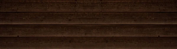 Alte Braune Rustikale Dunkle Holzbretter Textur Holz Holz Hintergrund Panorama — Stockfoto