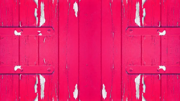 Παλιό Αφηρημένο Ροζ Πολύχρωμο Βαμμένο Απολέπιση Αποφλοιωμένες Ρουστίκ Ξύλινες Σανίδες — Φωτογραφία Αρχείου