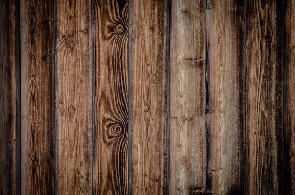 Old Brown Rustic Weathred Dark Grunge Wooden Timber Table Wall — Stock Photo, Image