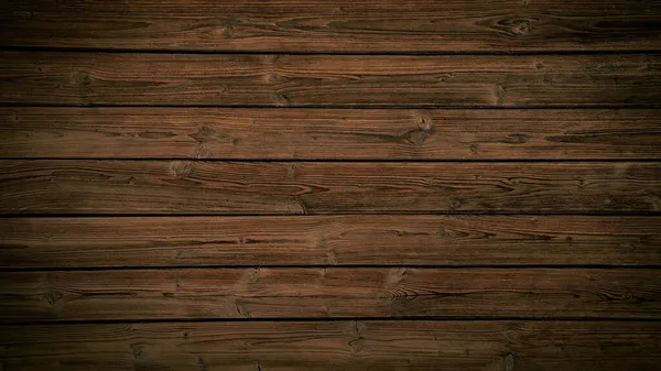 古い茶色の素朴な風化ダークグランジ木製の木のテーブルの壁の床板質感 木の背景バナートップビュー — ストック写真