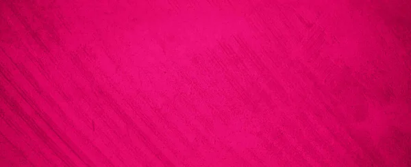 深色抽象粉红洋红色彩绘水彩石混凝土纸纹理背景横幅全景 顶视图 — 图库照片