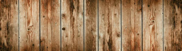 Old Brown Rustic Dark Wooden Texture Wood Timber Background Panorama — Stock Photo, Image