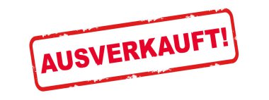 Kırmızı damgalı: kapalı gişe, beyaz arka planda izole edilmiş 