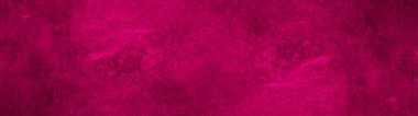 Koyu soyut grunge pembe morumsu renkli boyalı suluboya taş beton desenli arka plan panorama, üst görünüm