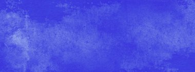 Soyut mavi suluboya boyanmış kağıt doku arkaplan pankartı