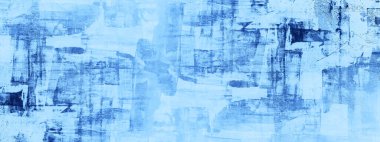 Soyut mavi suluboya kağıt dokusu arka plan panoraması